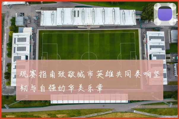观赛指南致敬城市英雄共同奏响坚韧与自强的华美乐章